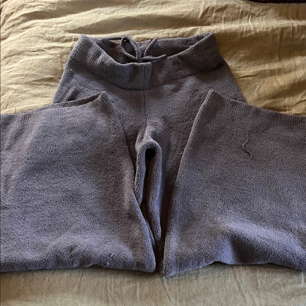 SKIMS Wide Leg Pants in Gray